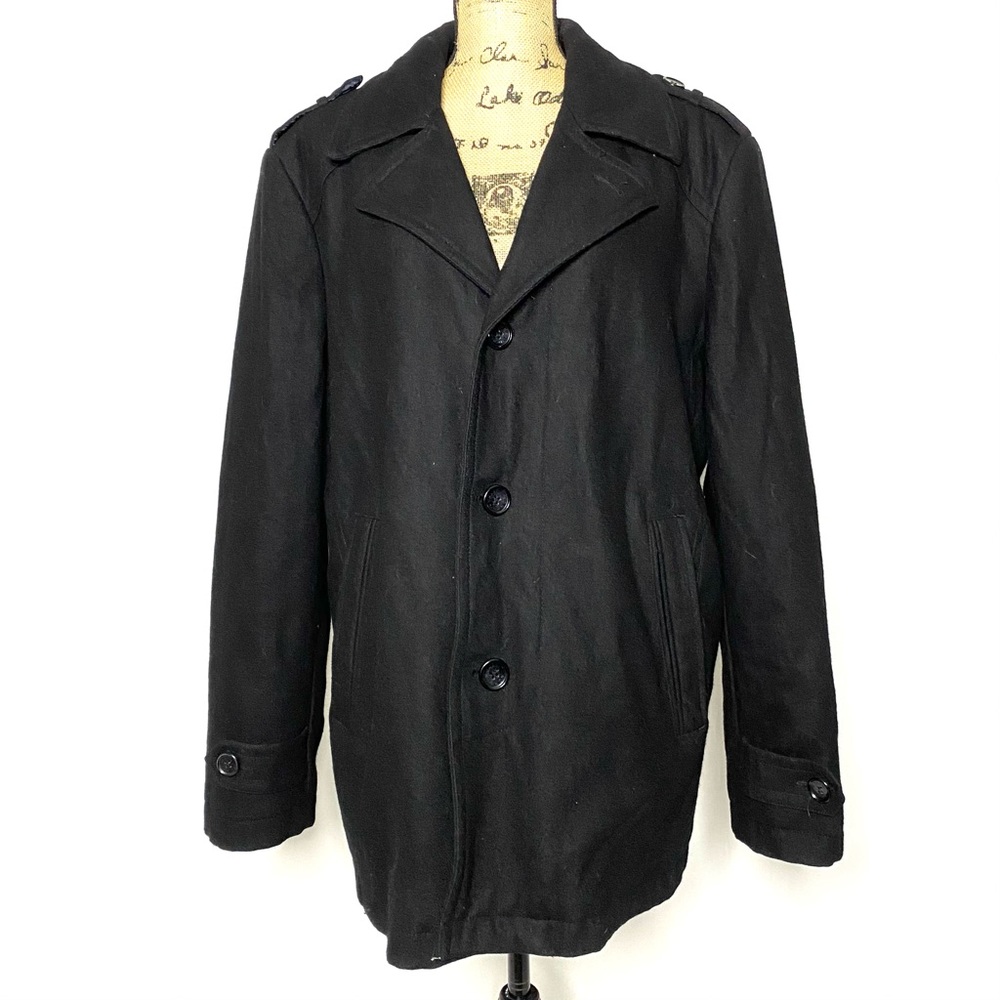 Michael Kors Black Wool Coat